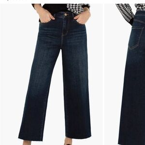 Liverpool Dark Indigo Wide-Leg Jeans